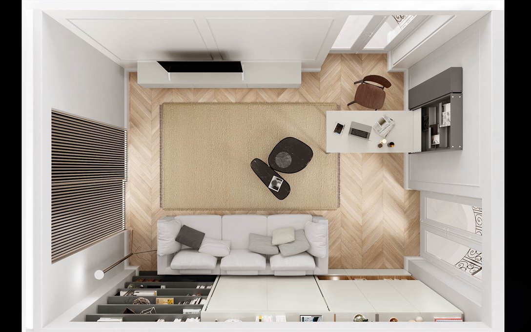 Opklapbed met bank Tonale BedHabits 5